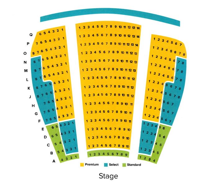 FAC theatre mainstage seating chart